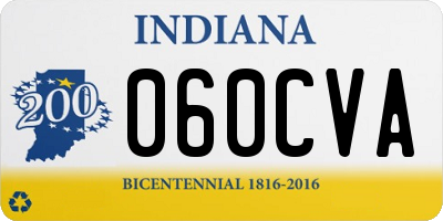 IN license plate 060CVA