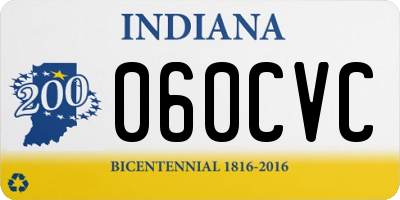 IN license plate 060CVC