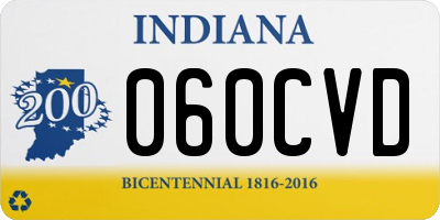 IN license plate 060CVD