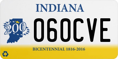 IN license plate 060CVE