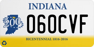 IN license plate 060CVF