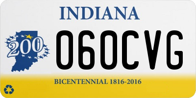 IN license plate 060CVG