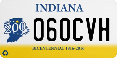 IN license plate 060CVH
