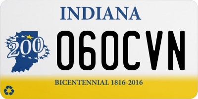 IN license plate 060CVN