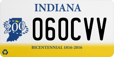 IN license plate 060CVV