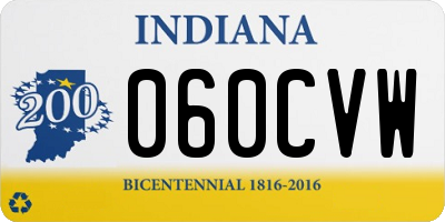 IN license plate 060CVW