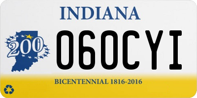 IN license plate 060CYI