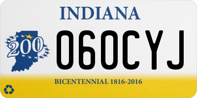 IN license plate 060CYJ