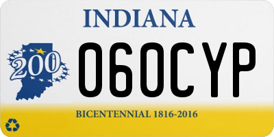 IN license plate 060CYP