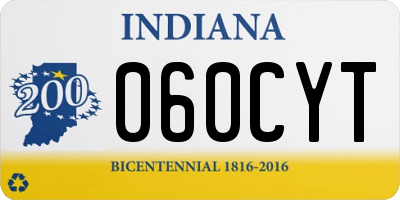 IN license plate 060CYT