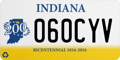 IN license plate 060CYV