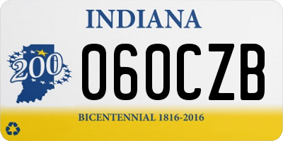 IN license plate 060CZB