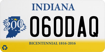 IN license plate 060DAQ