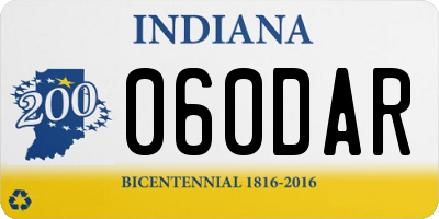 IN license plate 060DAR