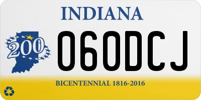 IN license plate 060DCJ