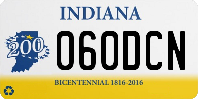 IN license plate 060DCN