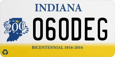 IN license plate 060DEG