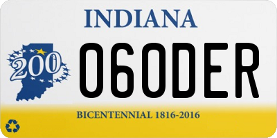 IN license plate 060DER