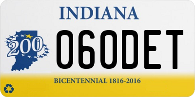 IN license plate 060DET