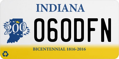 IN license plate 060DFN