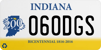 IN license plate 060DGS