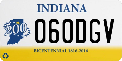 IN license plate 060DGV