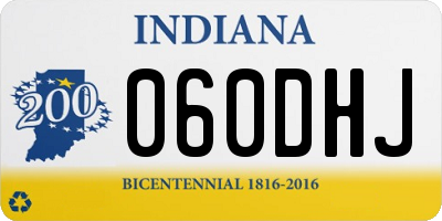 IN license plate 060DHJ