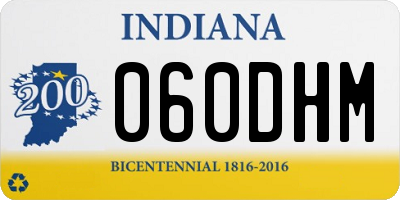 IN license plate 060DHM