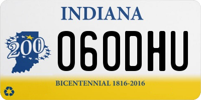 IN license plate 060DHU