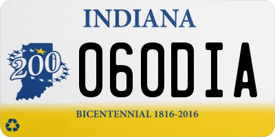 IN license plate 060DIA