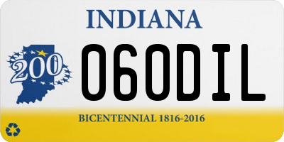 IN license plate 060DIL