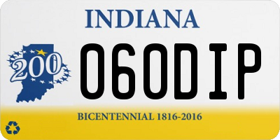 IN license plate 060DIP