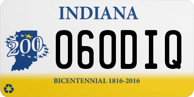 IN license plate 060DIQ