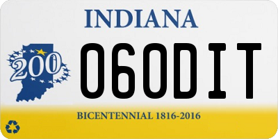 IN license plate 060DIT
