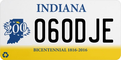IN license plate 060DJE