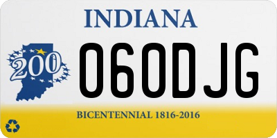 IN license plate 060DJG