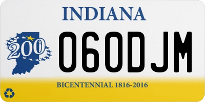 IN license plate 060DJM