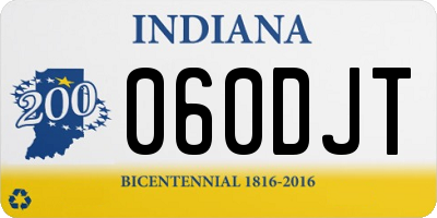 IN license plate 060DJT
