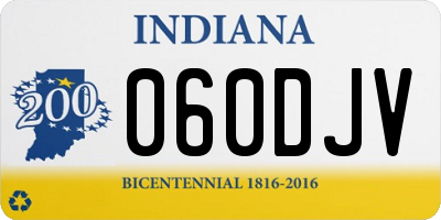 IN license plate 060DJV