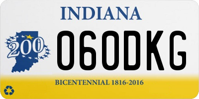 IN license plate 060DKG