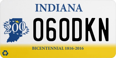 IN license plate 060DKN