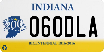 IN license plate 060DLA