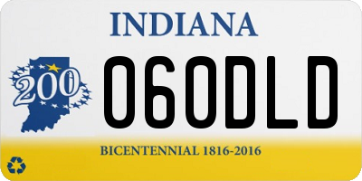 IN license plate 060DLD