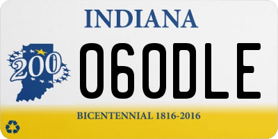 IN license plate 060DLE