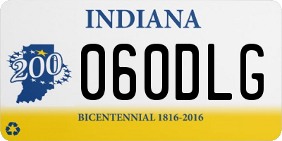 IN license plate 060DLG