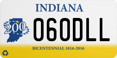 IN license plate 060DLL