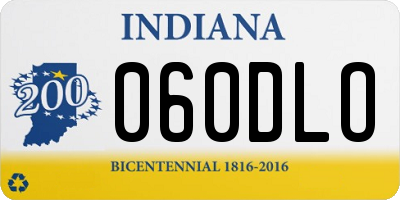 IN license plate 060DLO