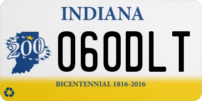 IN license plate 060DLT