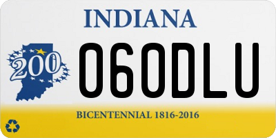 IN license plate 060DLU