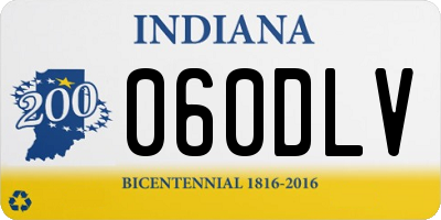 IN license plate 060DLV